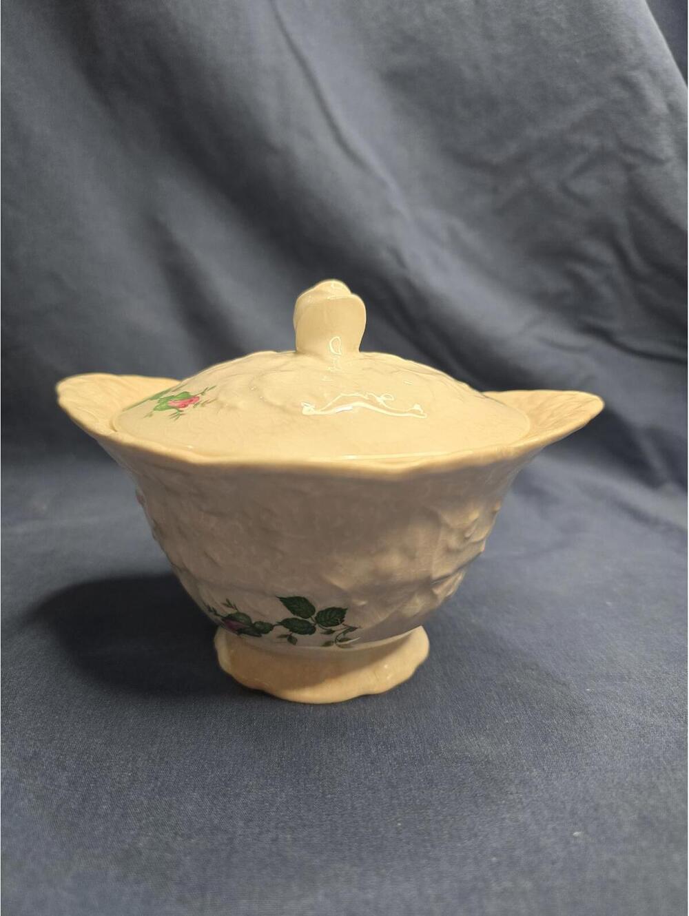 1940s Pope Gosser China Rose Point Creamer w/Lid